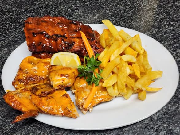 Half Chicken & 500g Ribs