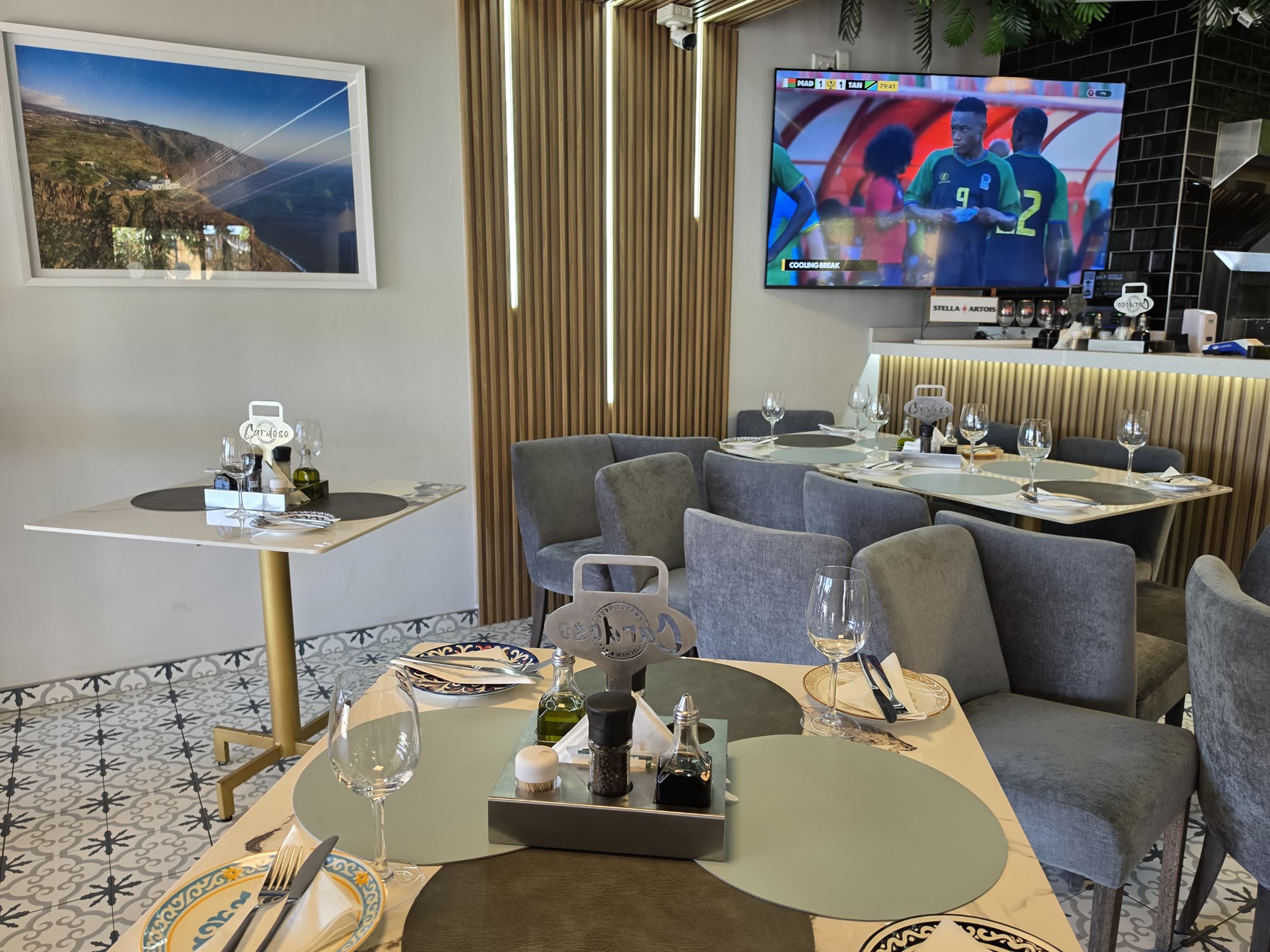 Inside the restaurant