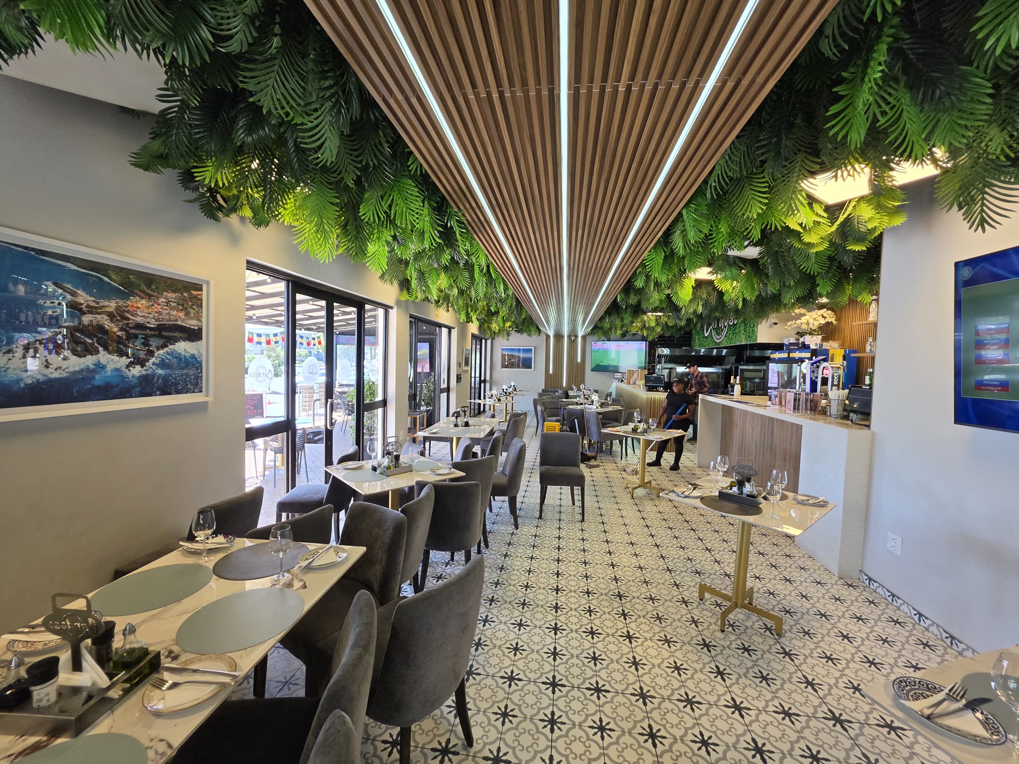 The dining room